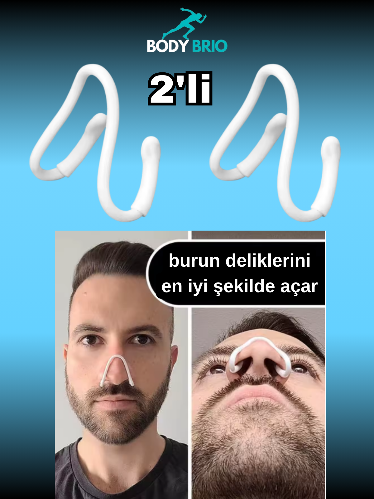 Horlama Önleyici Solunum Iyileştirici - Burun Dilatörü 2-li