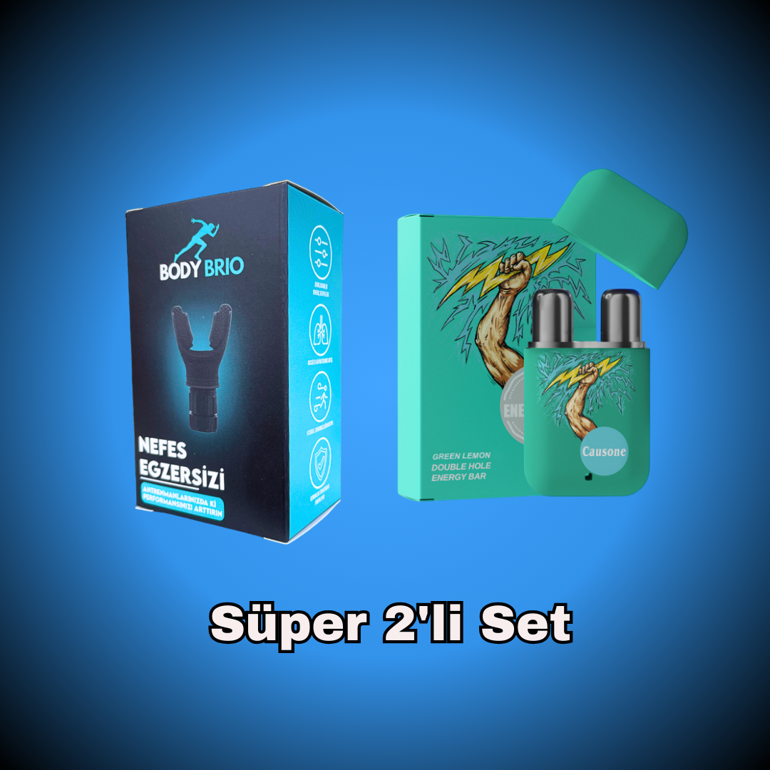 BodyBrio Nefes Egzersiz Aleti + MentoMax 2'Lİ Set